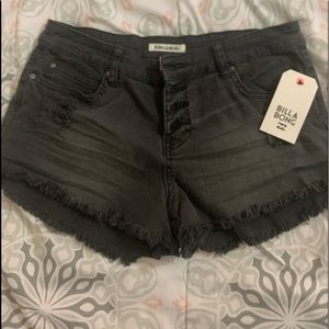 Billa Bong short black denim shorts